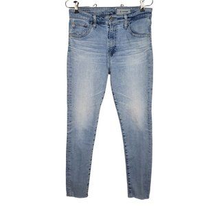 AG Adriano Goldschmied Farrah Skinny Ankle Jeans Size 30R Raw Hem EMP1777